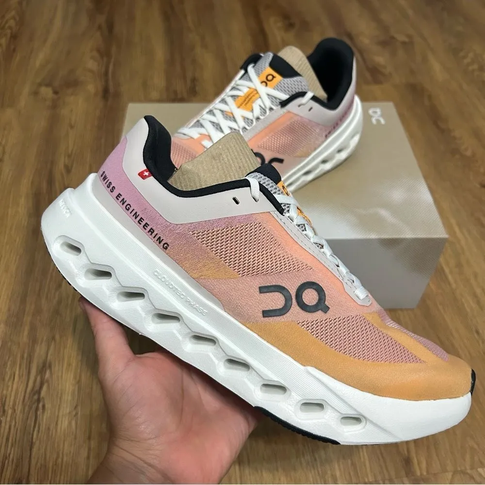 ON CLOUDSURFER Next Tangerine Ivory running lace up shoes sneakers women’s 7 new Orange - Image 7