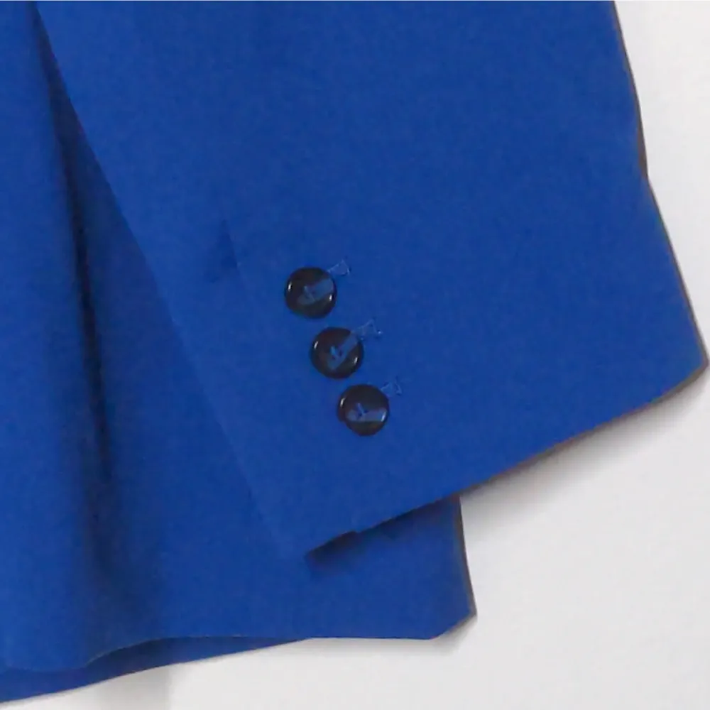 Bar III Notched One Button Blazer Separate Suit Jacket Storm (Blue) 22W New - Image 2