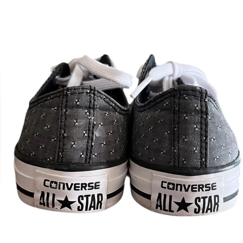 CONVERSE All Stars Low Sneakers Unisex Big Kid 4 Women’s 5 Mens‎ 4 Gray White - Image 5