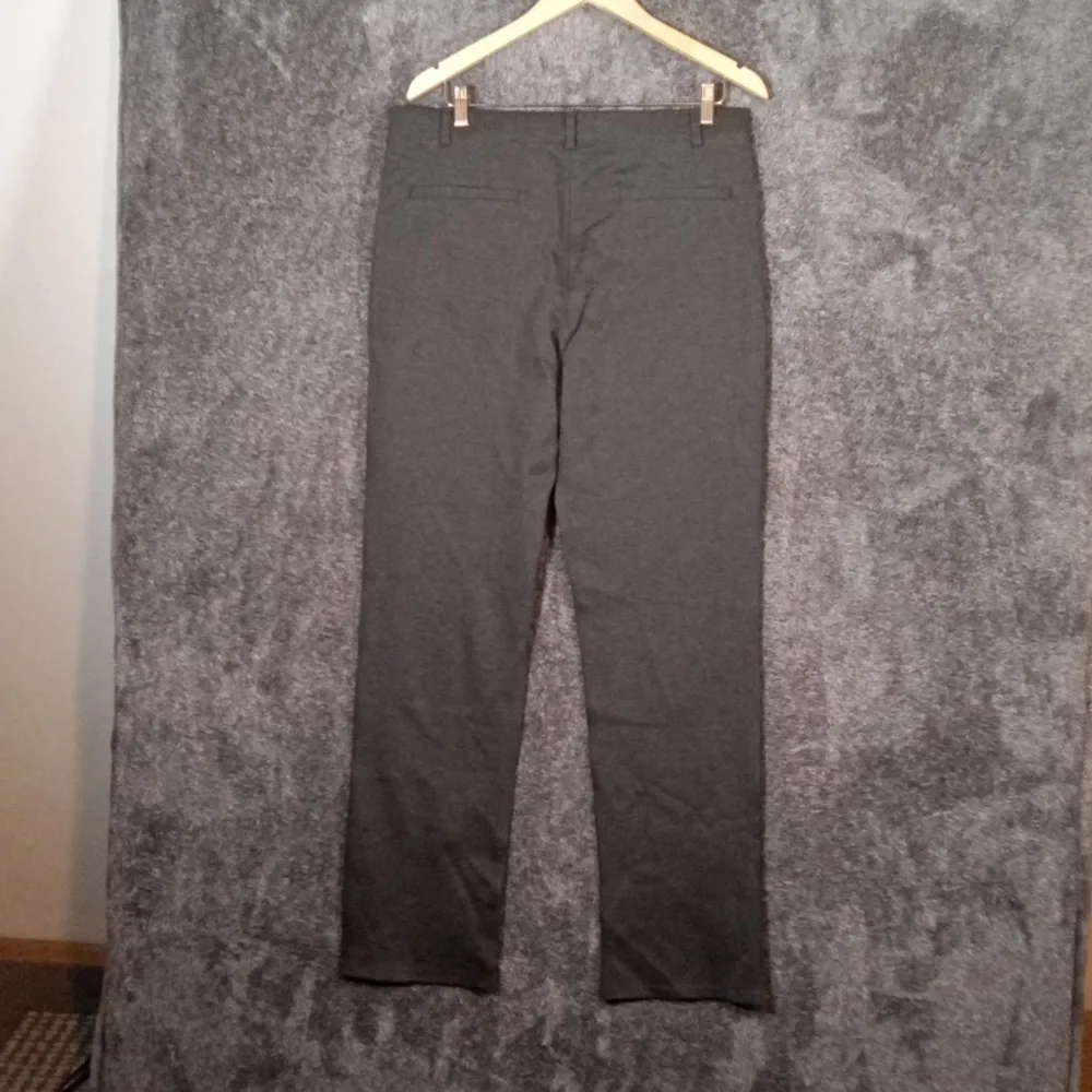 Quince Ultra Stretch Ponte Straight Leg Charcoal Color Office Business W Xl - Image 3