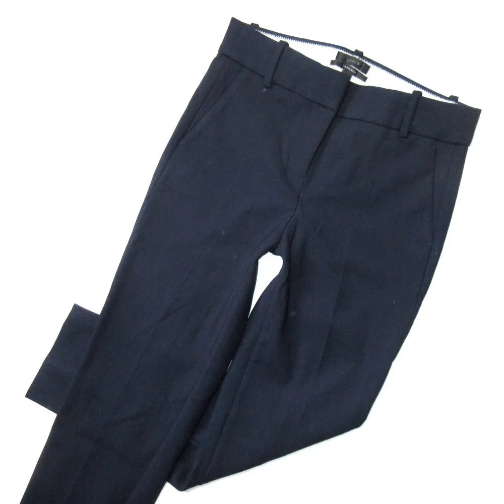 NWT J.Crew Slim Crop Cameron in Navy Blue Four Season Stretch Pants 2 - Image 2