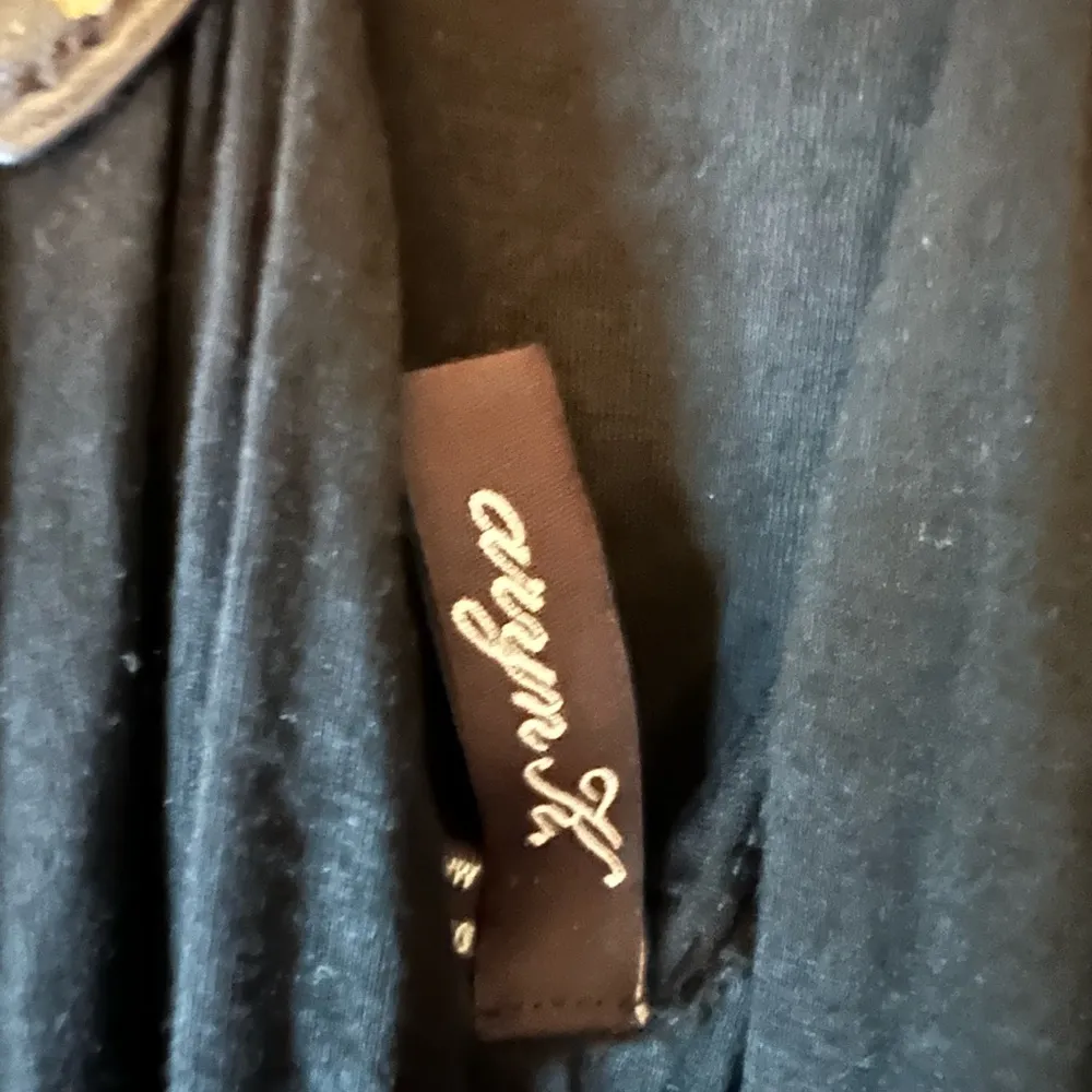 Aryn K Black Jersey Overalls Dress Side Large - Image 6