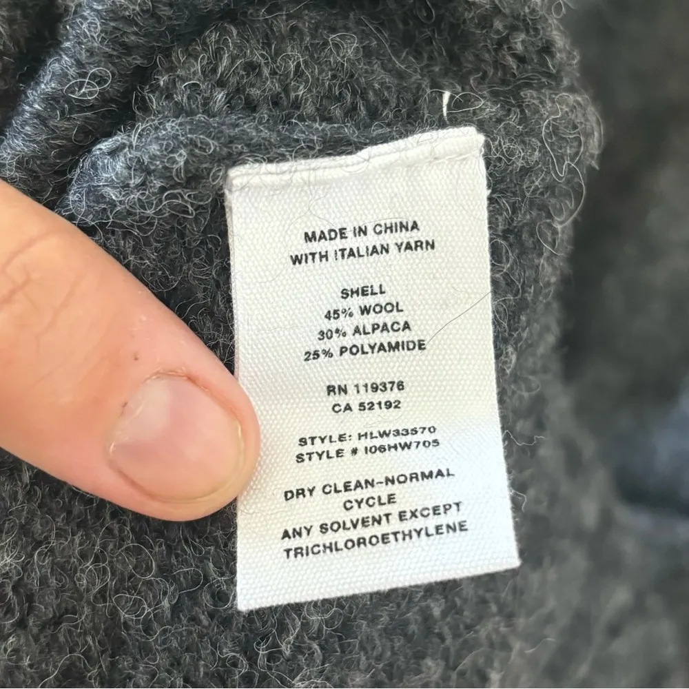 helmut lang gray pullover sweater wool alpaca - Image 5