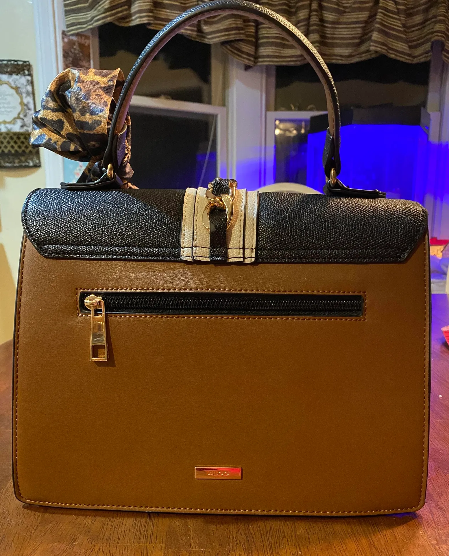 ALDO Tan/black Satchel - Image 2