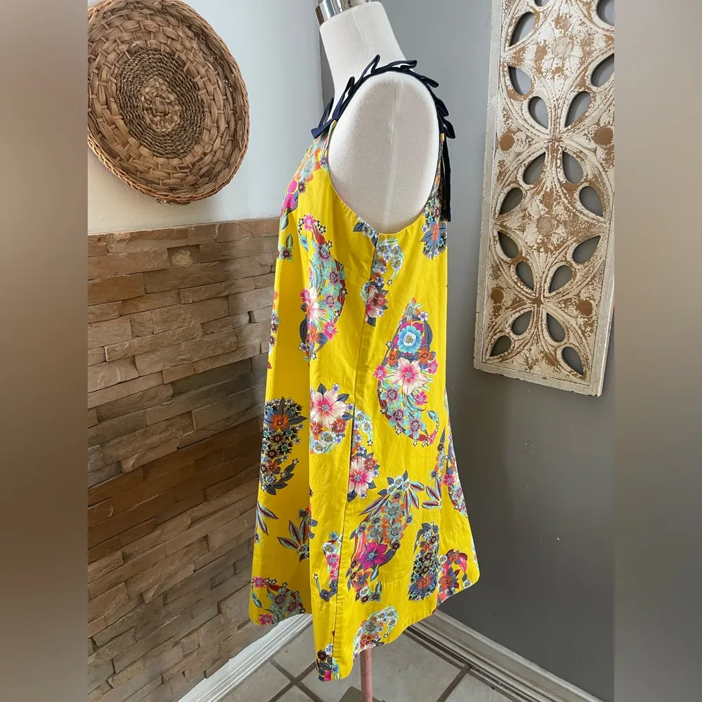Maeve Yellow Floral Midi Dress - Image 2