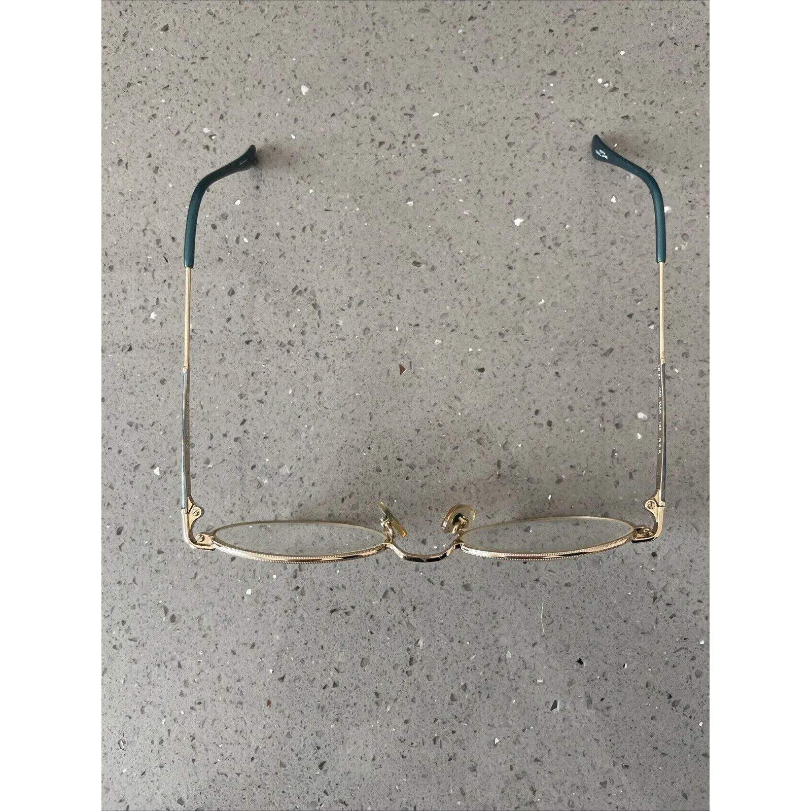 Liz Claiborne LC-81  JAD MAR Eyeglasses Frames Only Blue gold Full Rim 135 GEP - Image 3