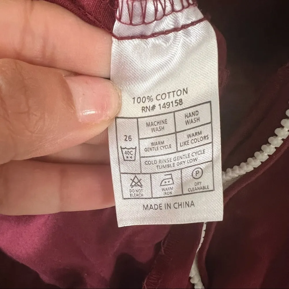 Craft + Flow Deep Red Jacket Size Medium - Image 8