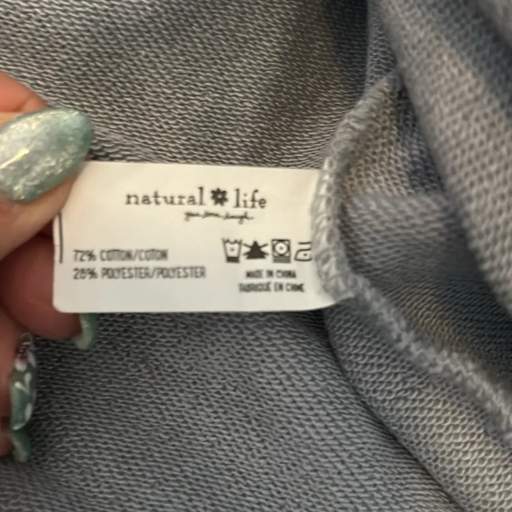 Natural Life Gray Embroidered Panel Sweatshirt - Image 6
