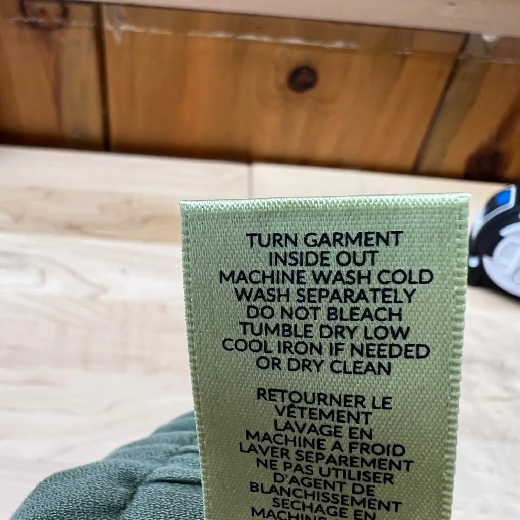 Splendid Button-Front Jumpsuit Olive Green Size Medium - Image 13