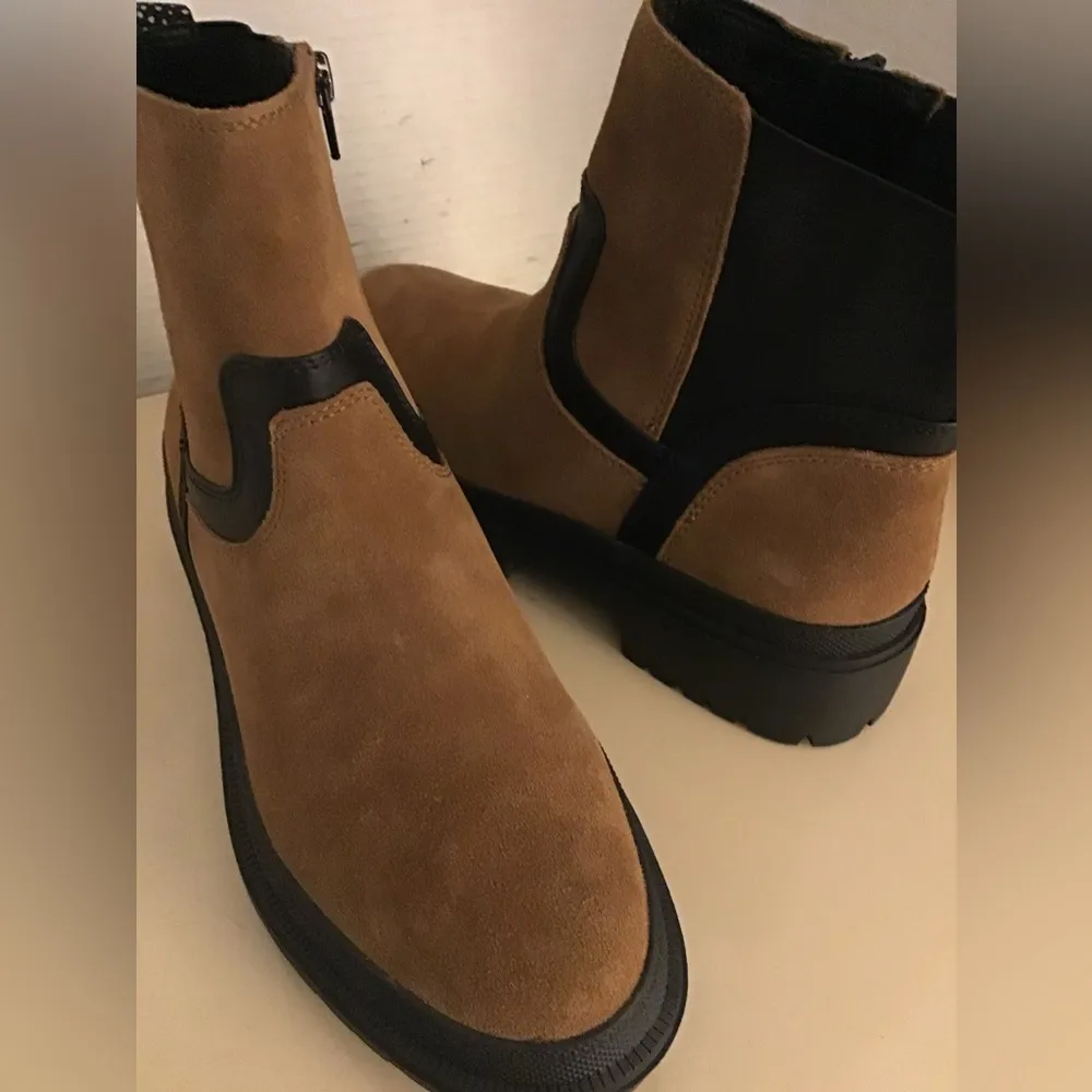 Lucky Brand women chestnut brown suede Eabile boots US 10 Euro 42 - Image 2