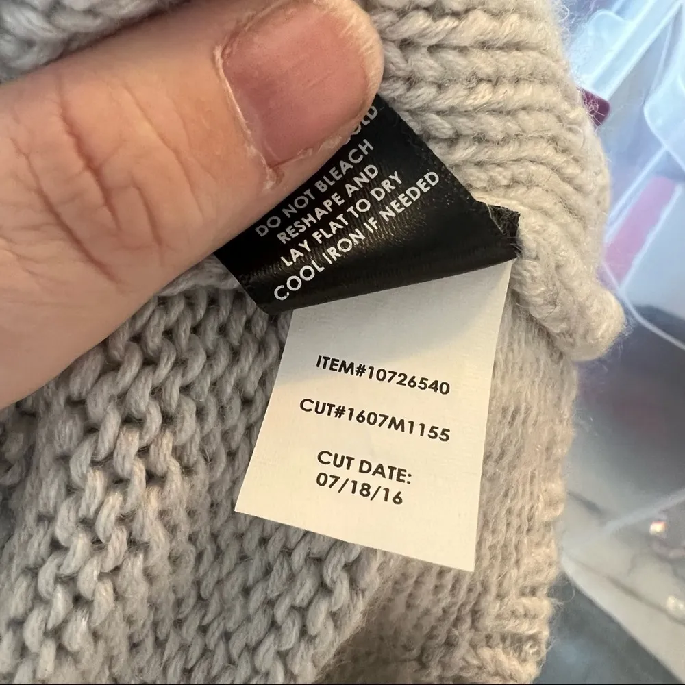 Torrid Cropped Cowl Neck Sweater Light Gray - Image 14