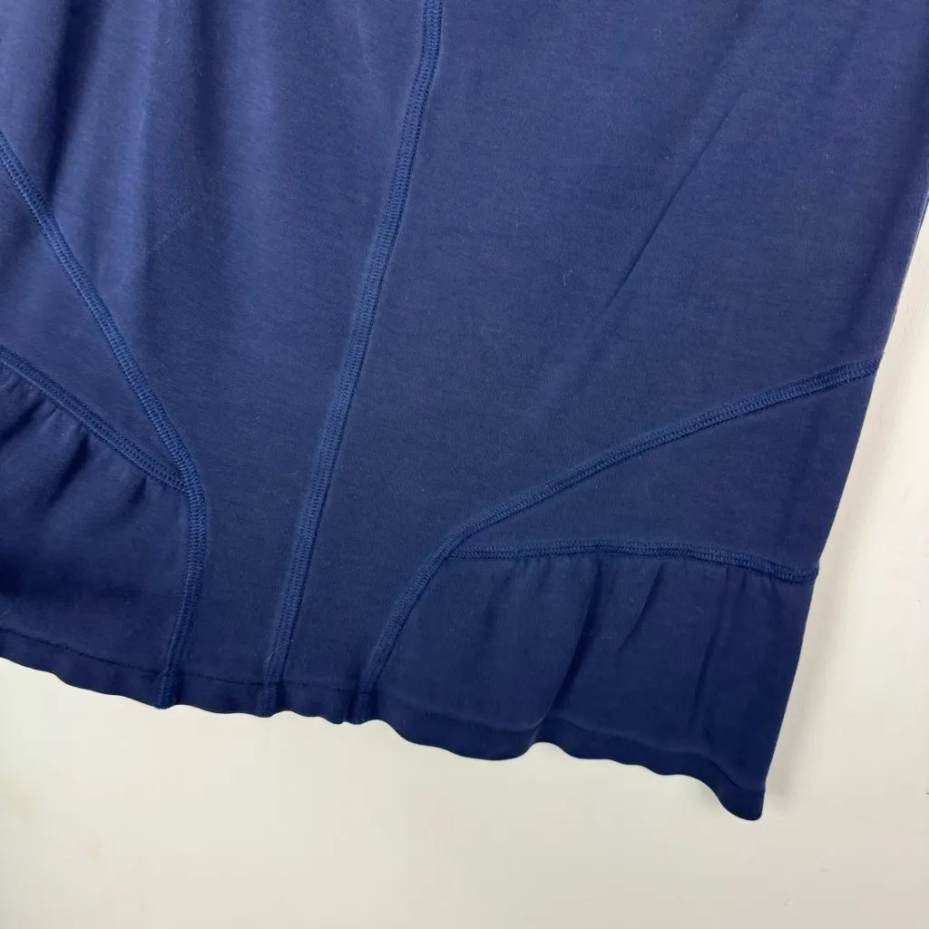 Love Moschino Jersey Knit Skirt Sz 6 Navy Blue - Image 6