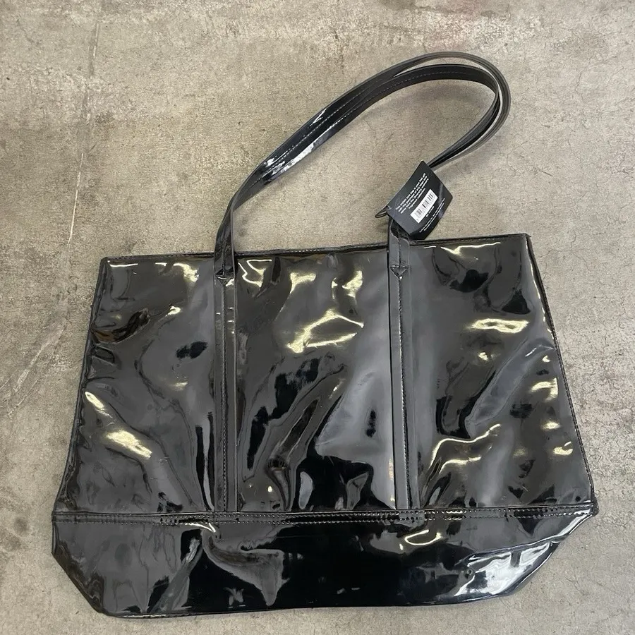 NWT Givenchy Black Patent Nylon Large Tote Bag - Image 3