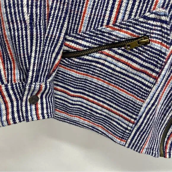 Tribe Kelley‎ Oversized Shacket Size Small Striped - Image 4