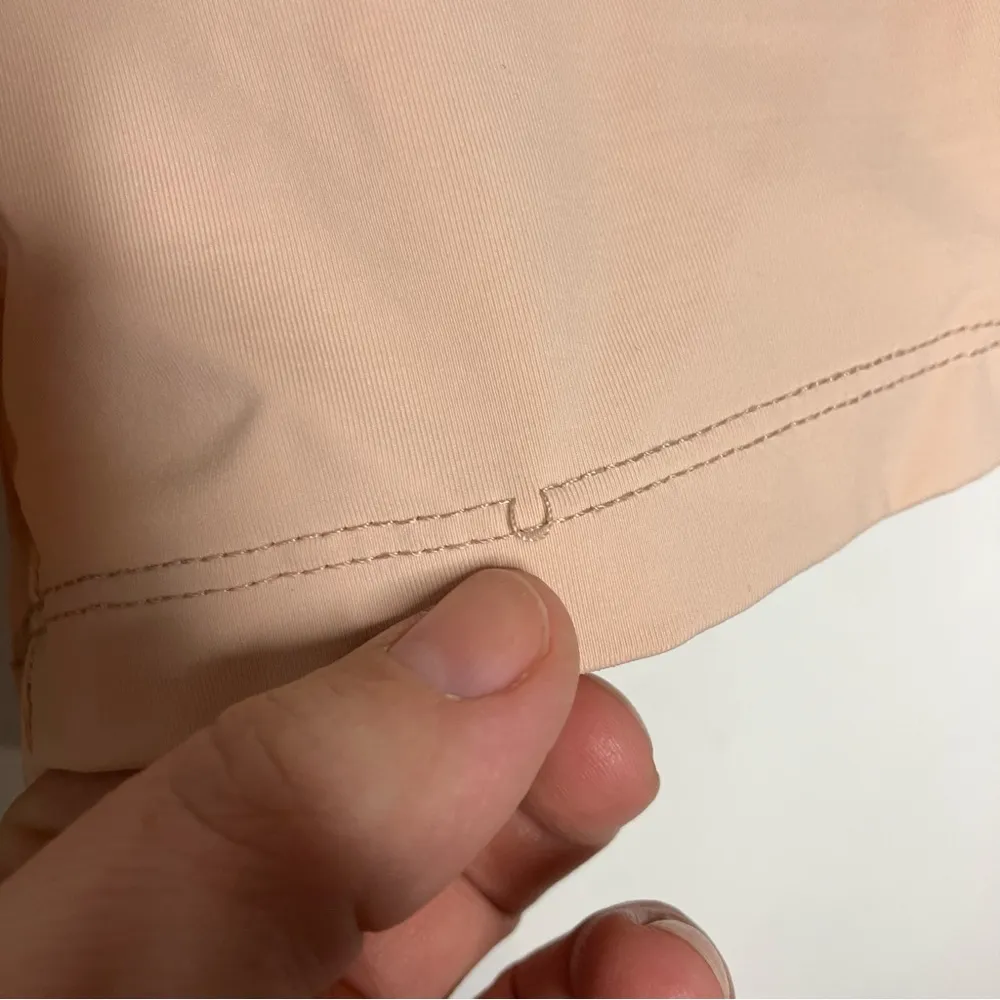 House of CB London tan bike shorts ruched waist size medium casual‎ compression - Image 4