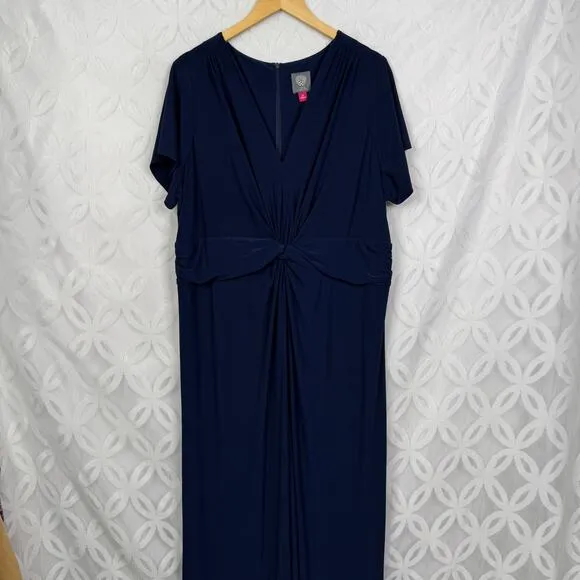 Vince Camuto  Plus-Size‎ Twist-Front Flared-Leg Jumpsuit Size 3X - Image 7
