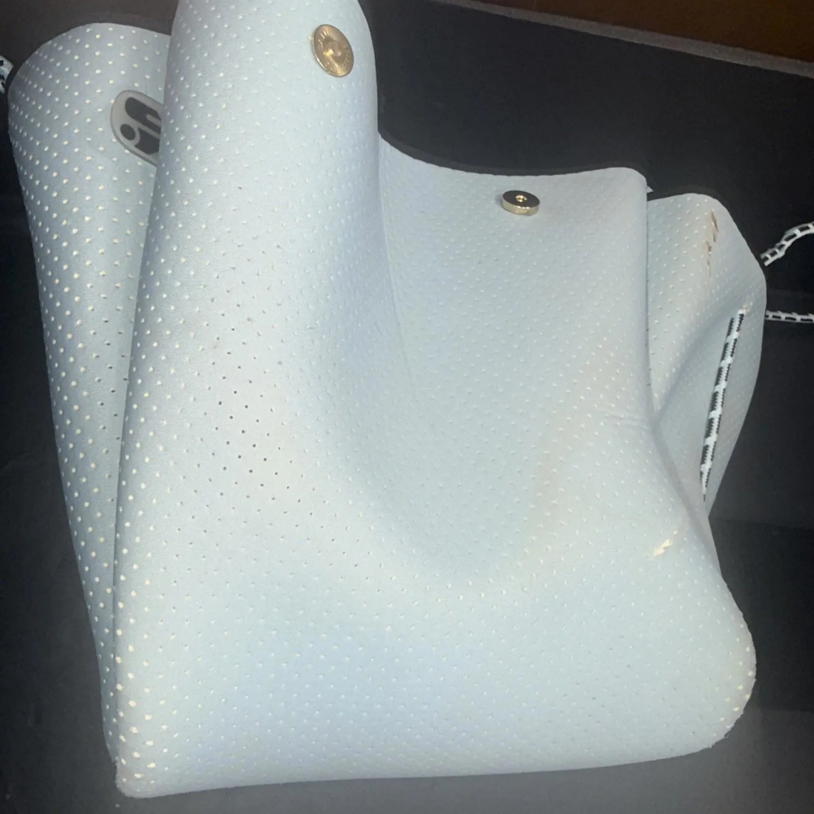 Annabel Ingall Neoprene Tote Bag Gray Large Lightweight Gym Casual Travel Purse - Image 8