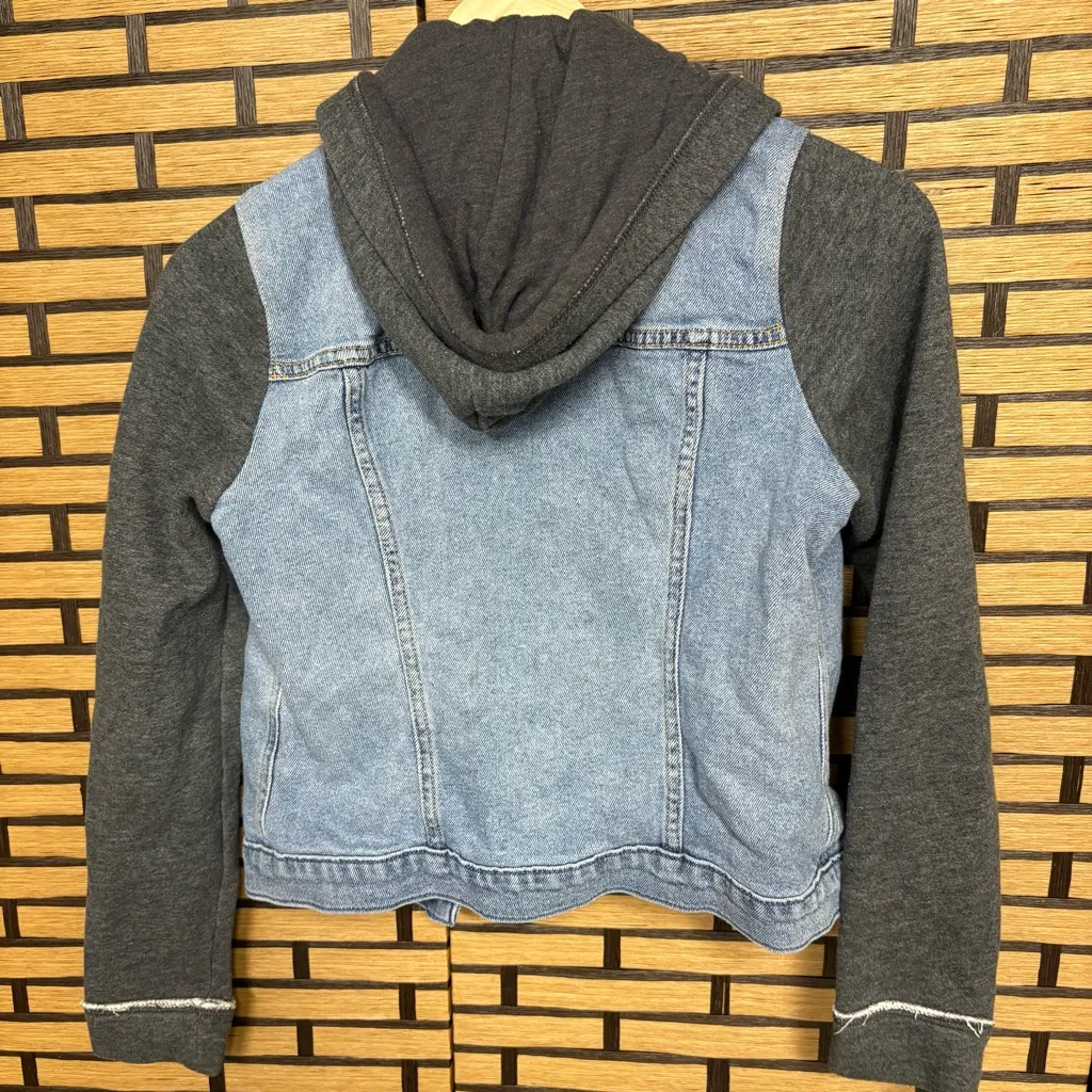 Hollister Denim‎ Sweatshirt Jacket Size Small - Image 2