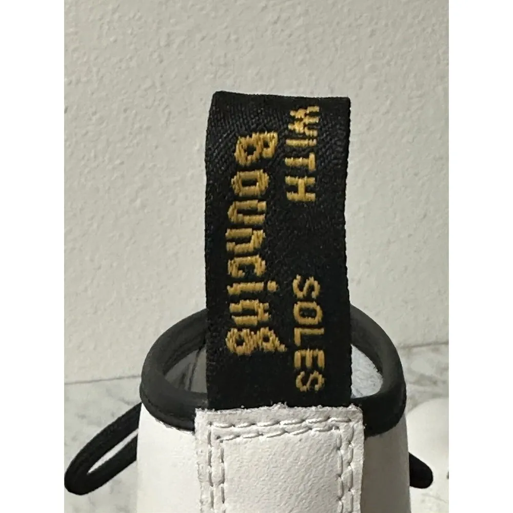 Dr. Martens Dr. Doc Martens Zavala Combat Leather Boots White AW004 Women's 10 | Men's 9 NEW - Image 7