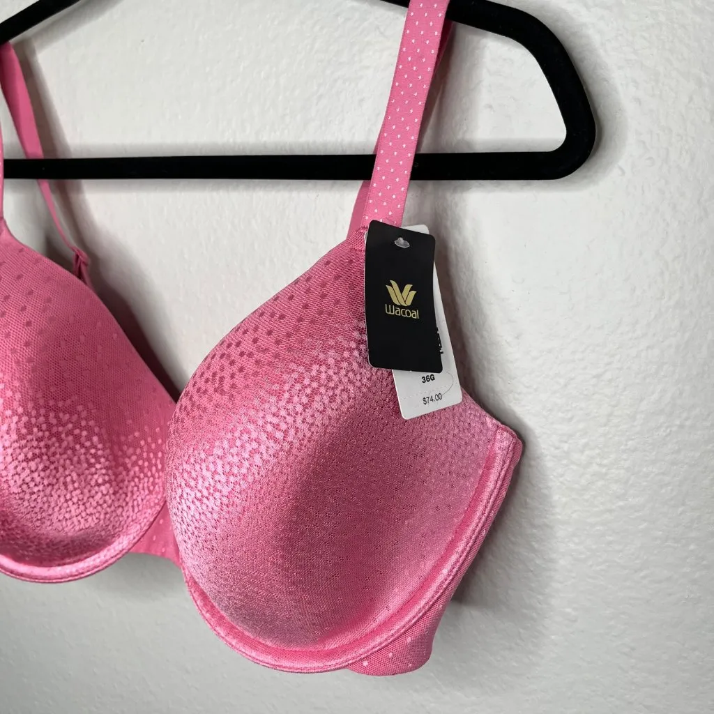 Wacoal Womens Pink Bra US 36G Underwire Back Appeal t-shirt bra 853303 - Image 3