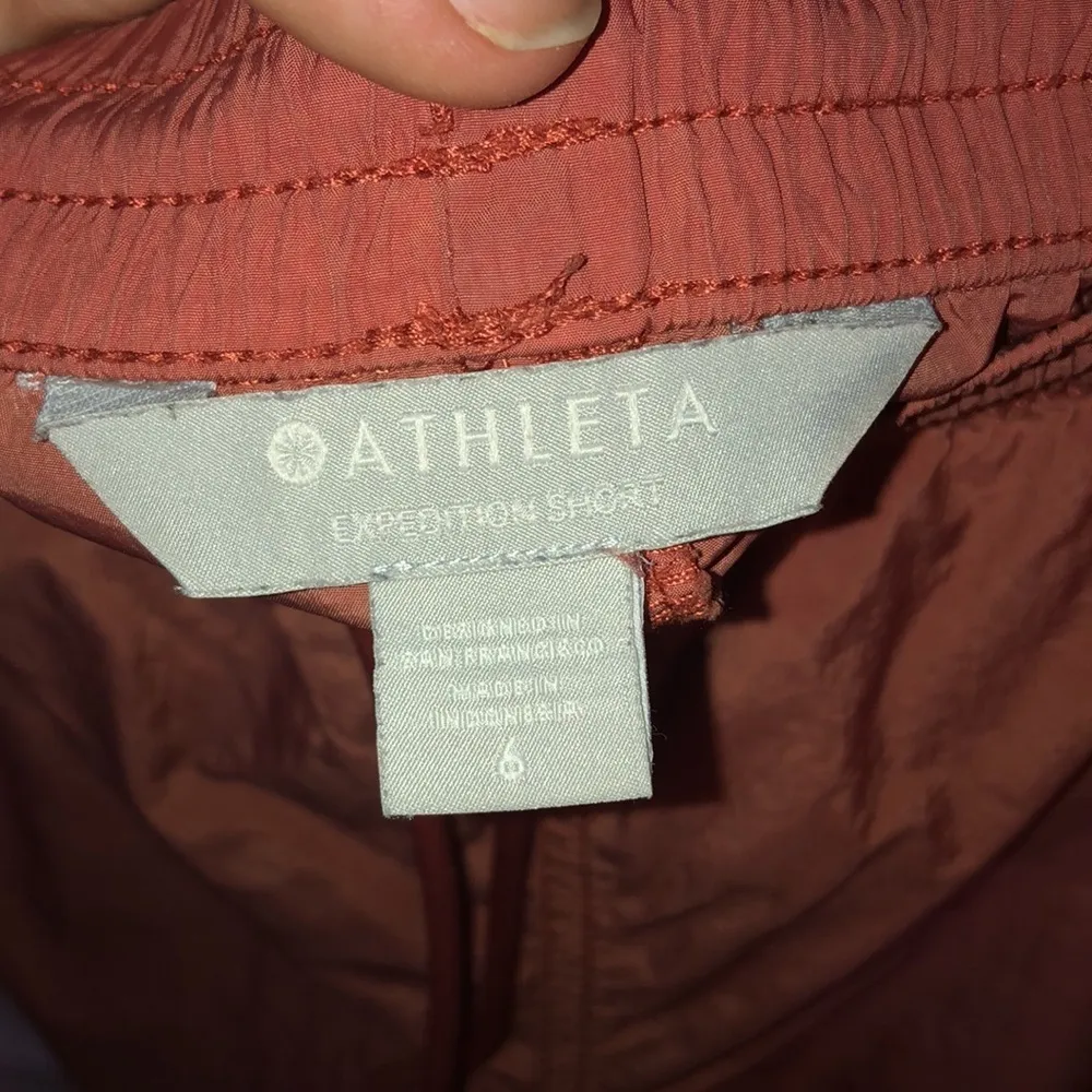 Athleta expedition shorts orangish red size 6 outdoor shorts summer shorts bike‍ - Image 5