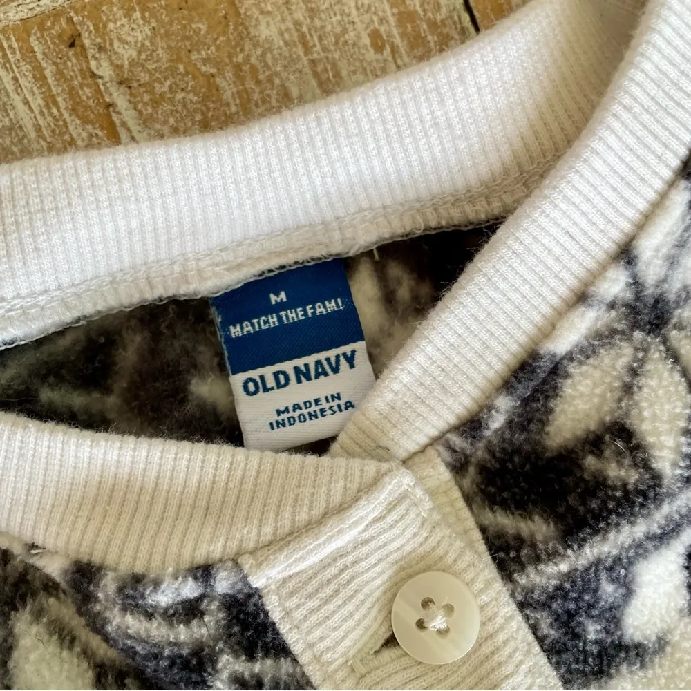 🥰Fleece Henley Bear Pajama Romper🥰 ~medium - Image 9