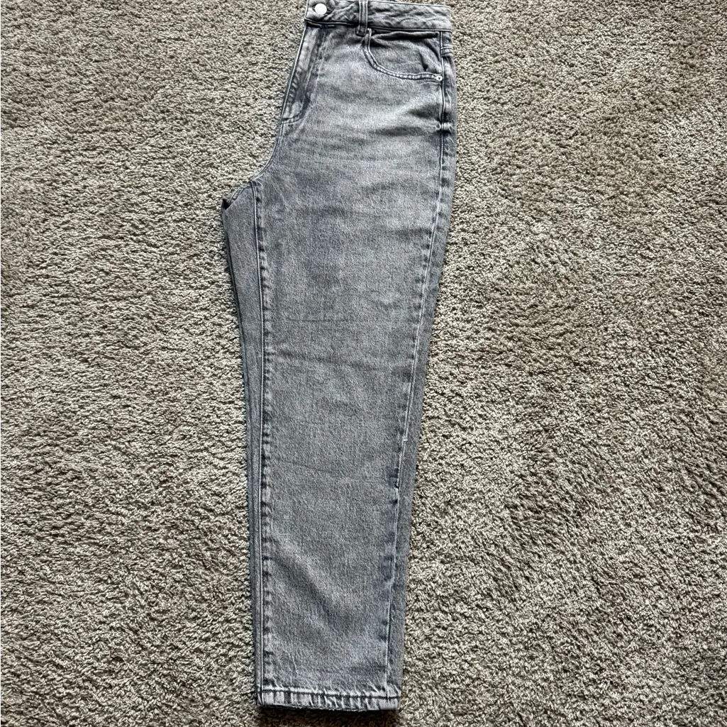 Vtg Dynamite Claudia Gray Denim Crop Jeans Sz 8 - Image 2