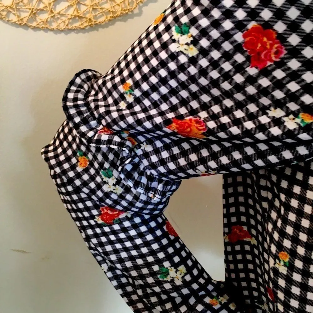 New! Zac & Rachel silky ruffle button down Black Size M - Image 3