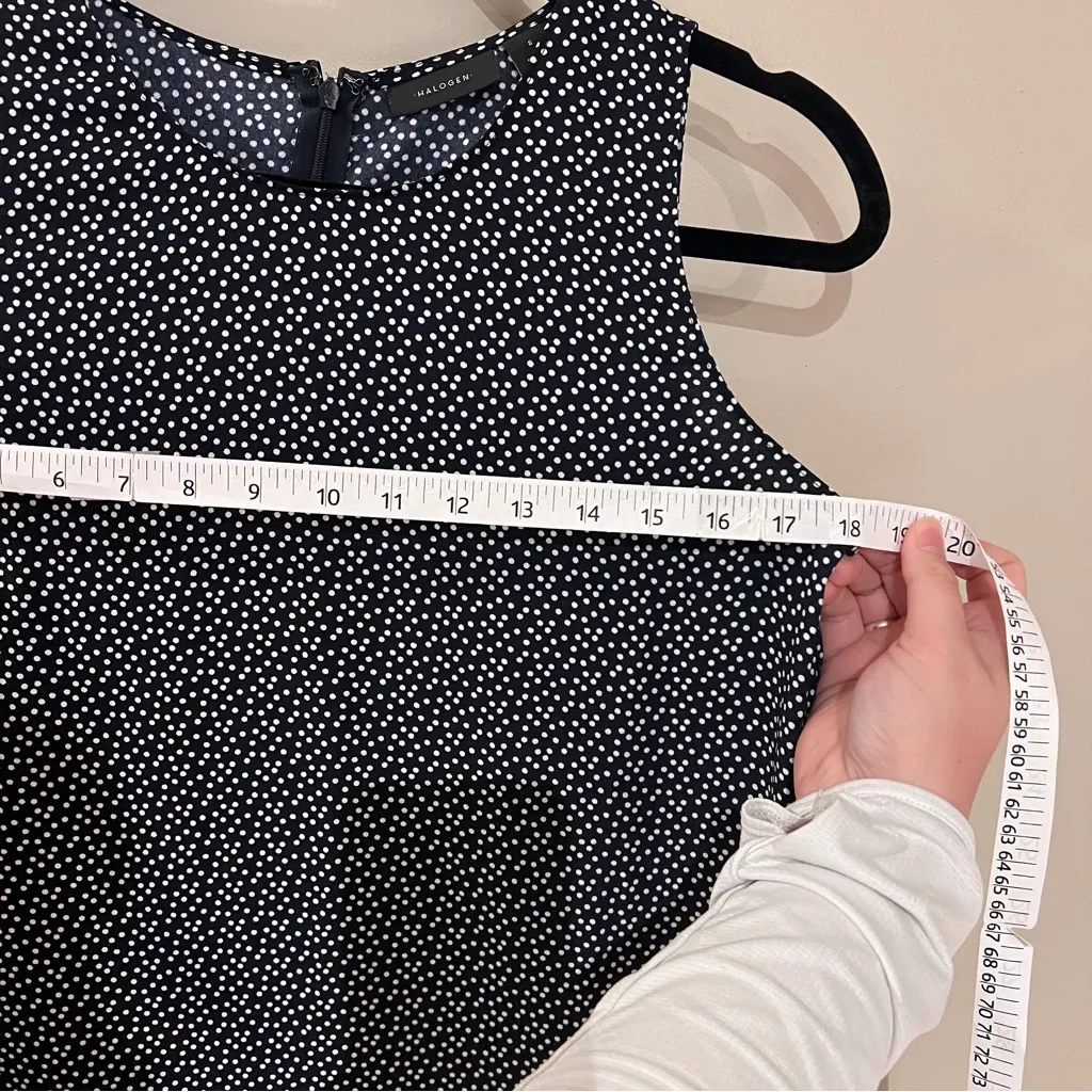 Halogen Polka Dot Sleeveless Dress - Image 6