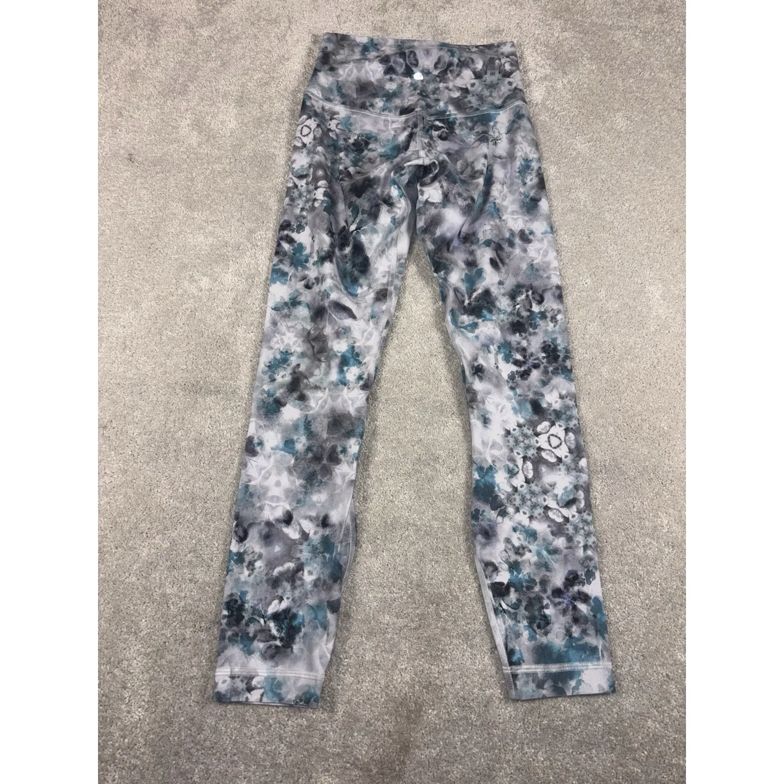 Lululemon Align Pant 28" Kaleidofloral Multi Size 4 High Waist Athleisure Blue - Image 6