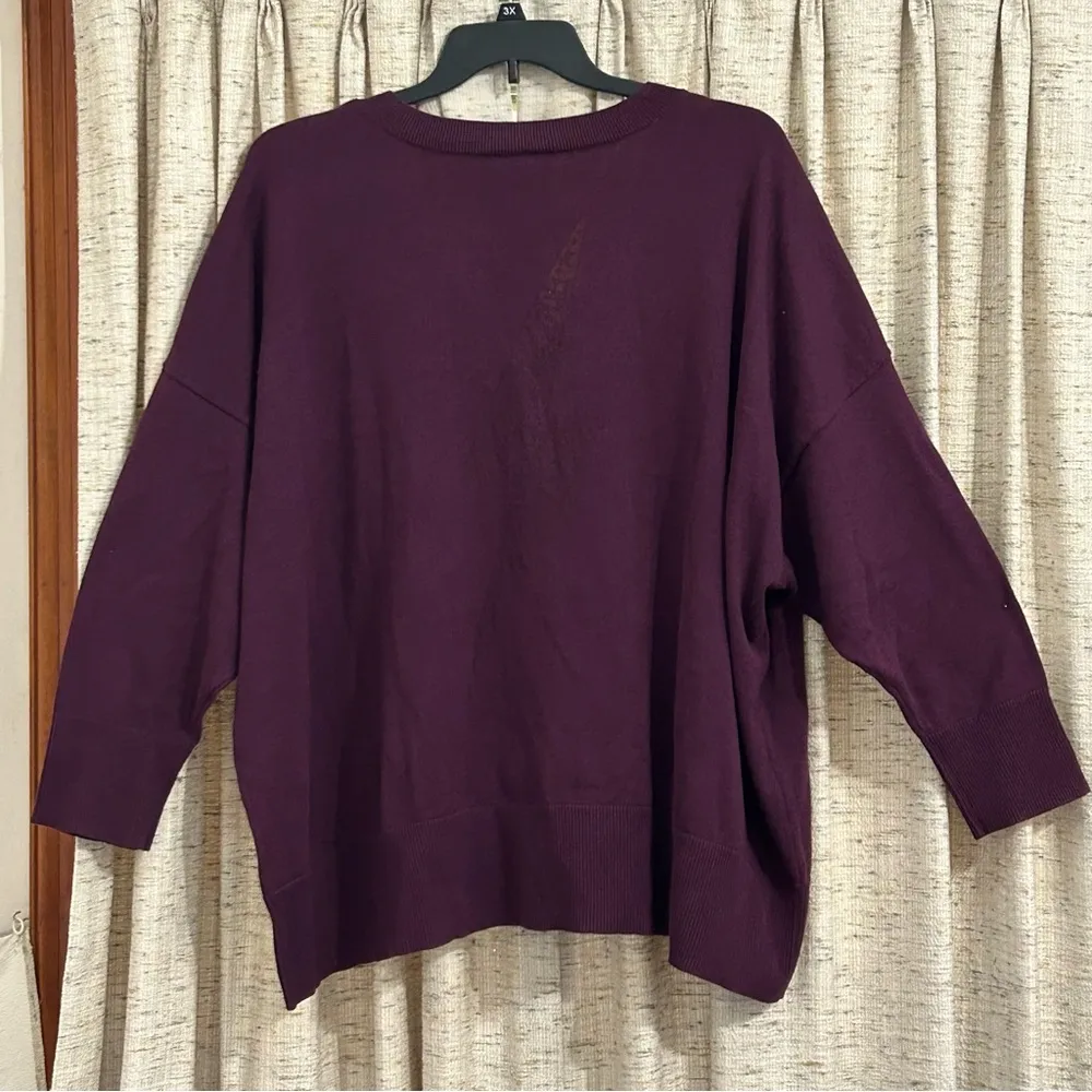 Torrid  Lovesick Lightning Bolt Stitch V-Neck Pullover Sweater - 5X - Image 6