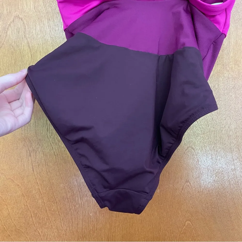 Athleta Coastline Colorblock One Piece Swimsuit in Electric Fuchsia Size XS - Image 7
