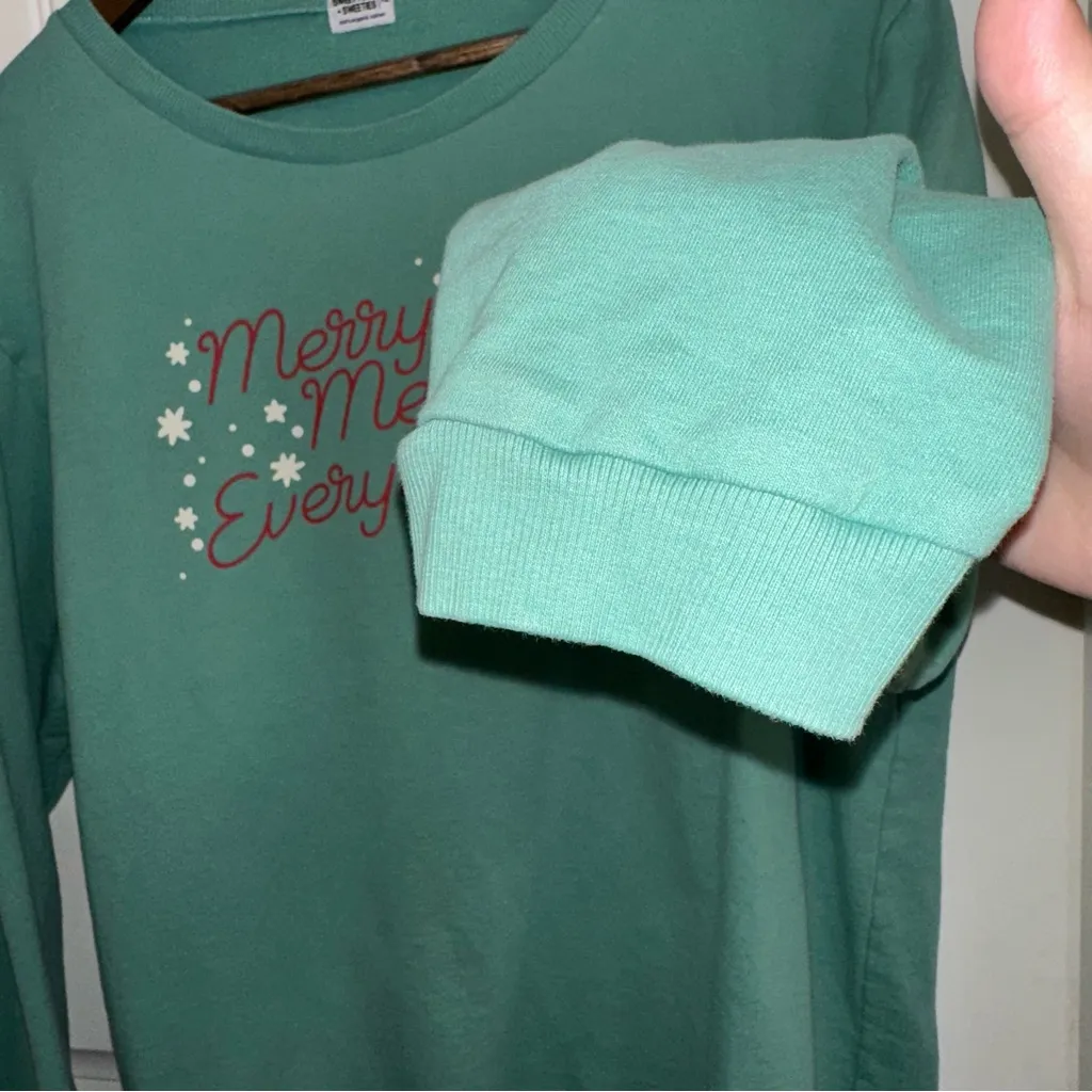 Sweet Peas Sweeties holiday long sleeve organic cotton top women XL - Image 5