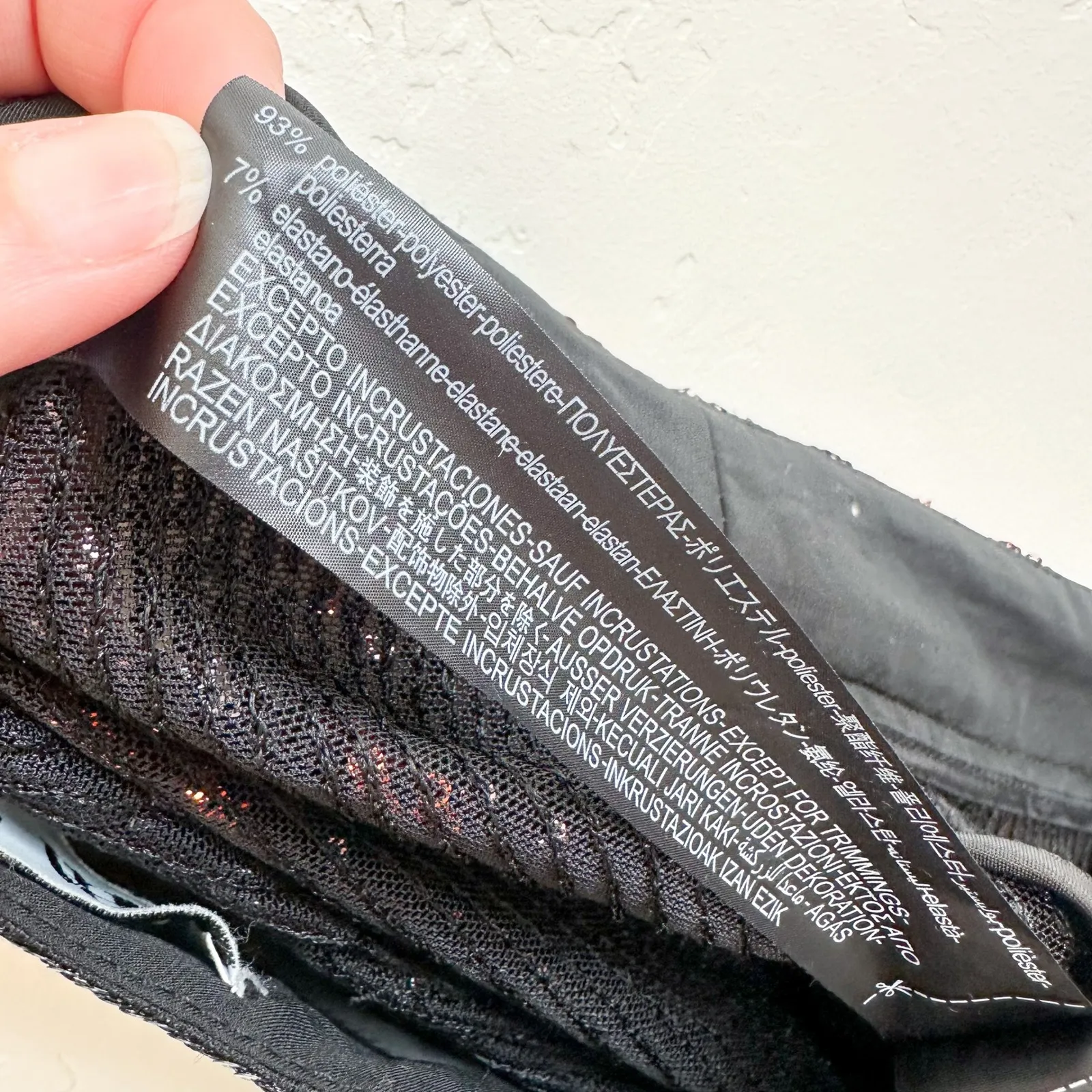 Zara | Sparkle Sequins Flare Wide Leg Pants Striped Black‎ Red - 3440/251/800 - Image 12