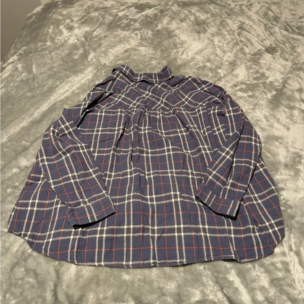 easel  Blue and Orange Plaid Button Down Shirt - Image 2