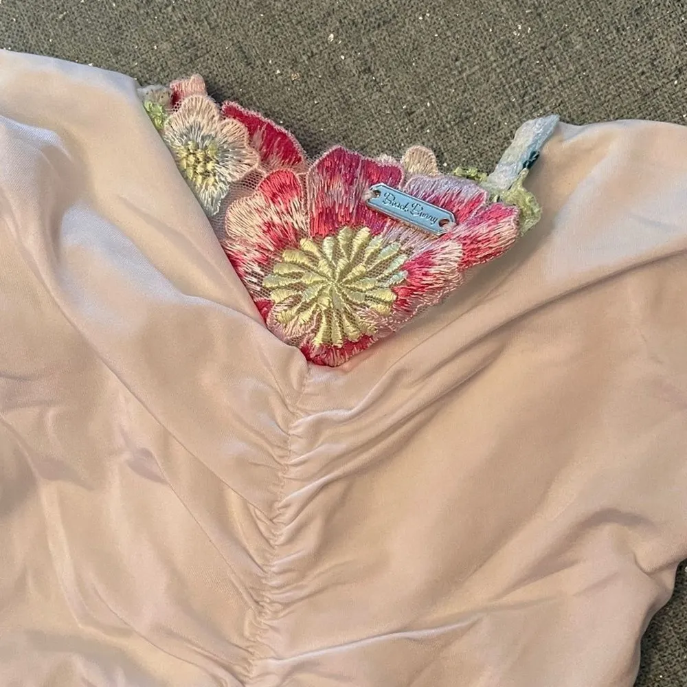 Beach Bunny Floral Daze Bikini‎ Bottom Pink White - Image 4