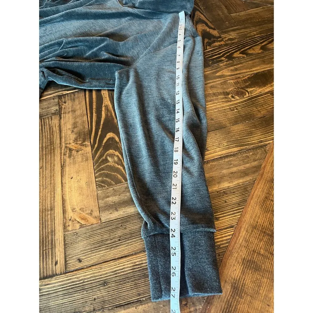 Calvin Klein Gray Velvety Pullover Top Women XL Loungewear Comfy Cozy Mock Neck - Image 7