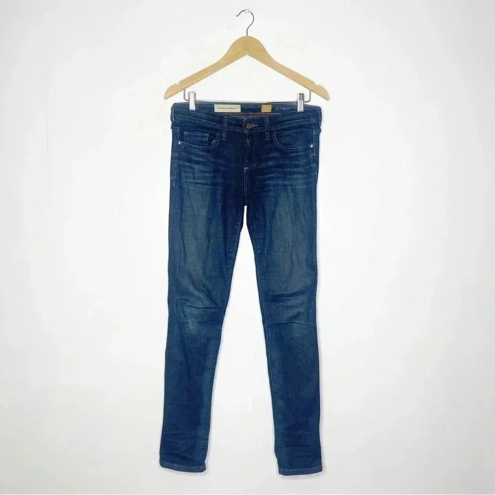 Pilcro Serif Mid-Rise Jeans Skinny Denim Anthropologie Size 27 - Image 3