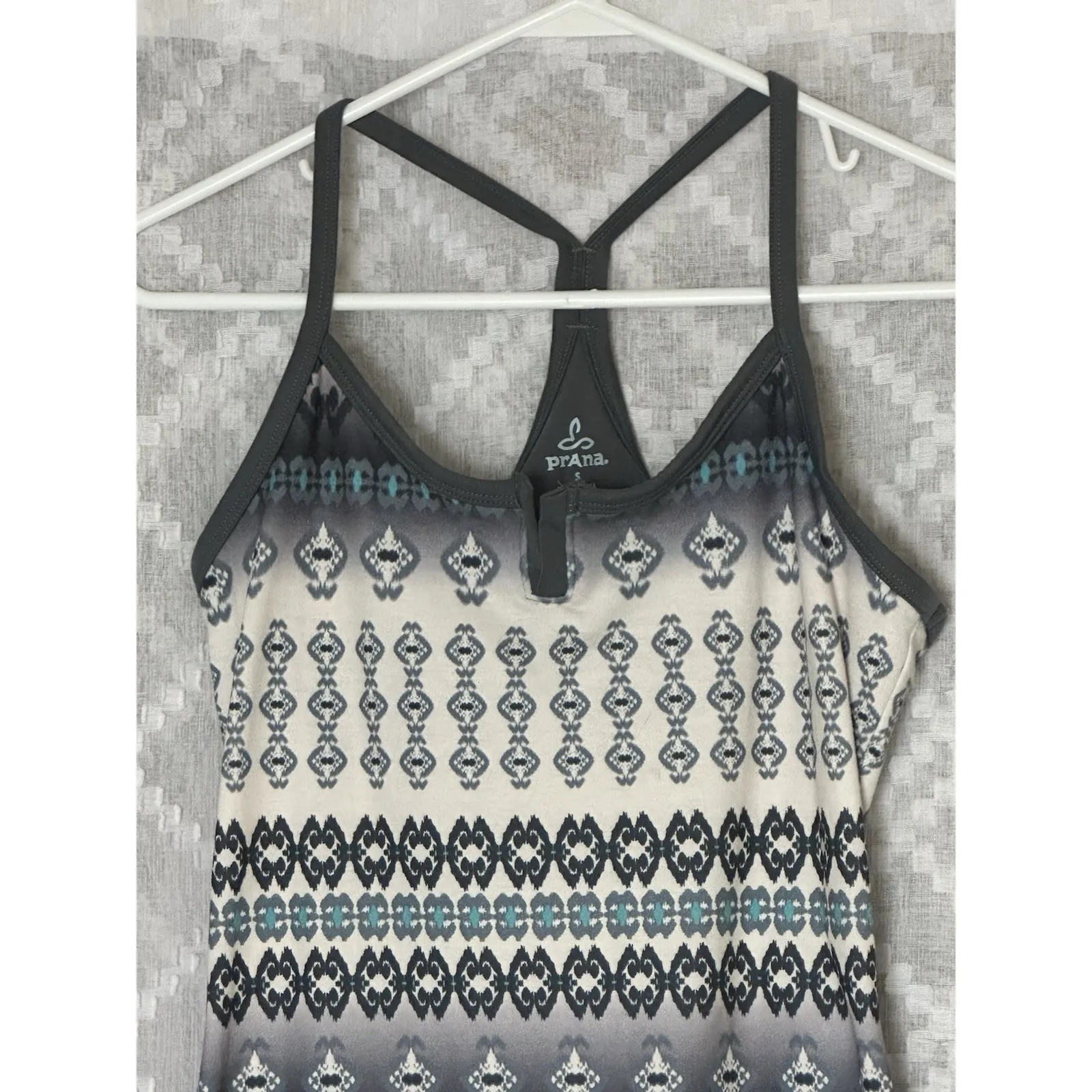 prAna Women's Small Strappy Active Tank Tribal Print Yoga Outdoor - Image 3