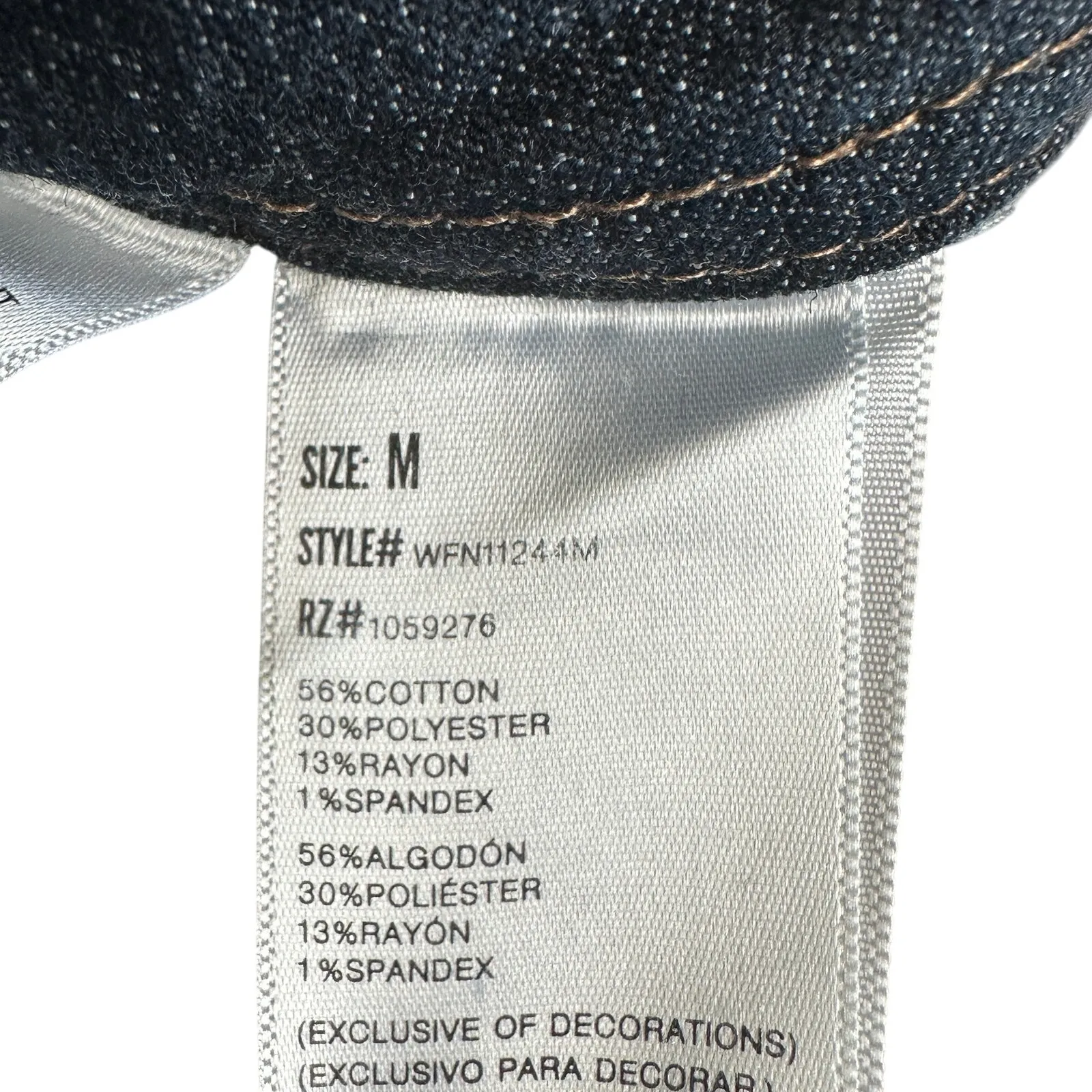 Wallflower Overalls Womens M Dark Wash Denim Stretch Adjustable Straps 90s Y2k Blue Size M - Image 6