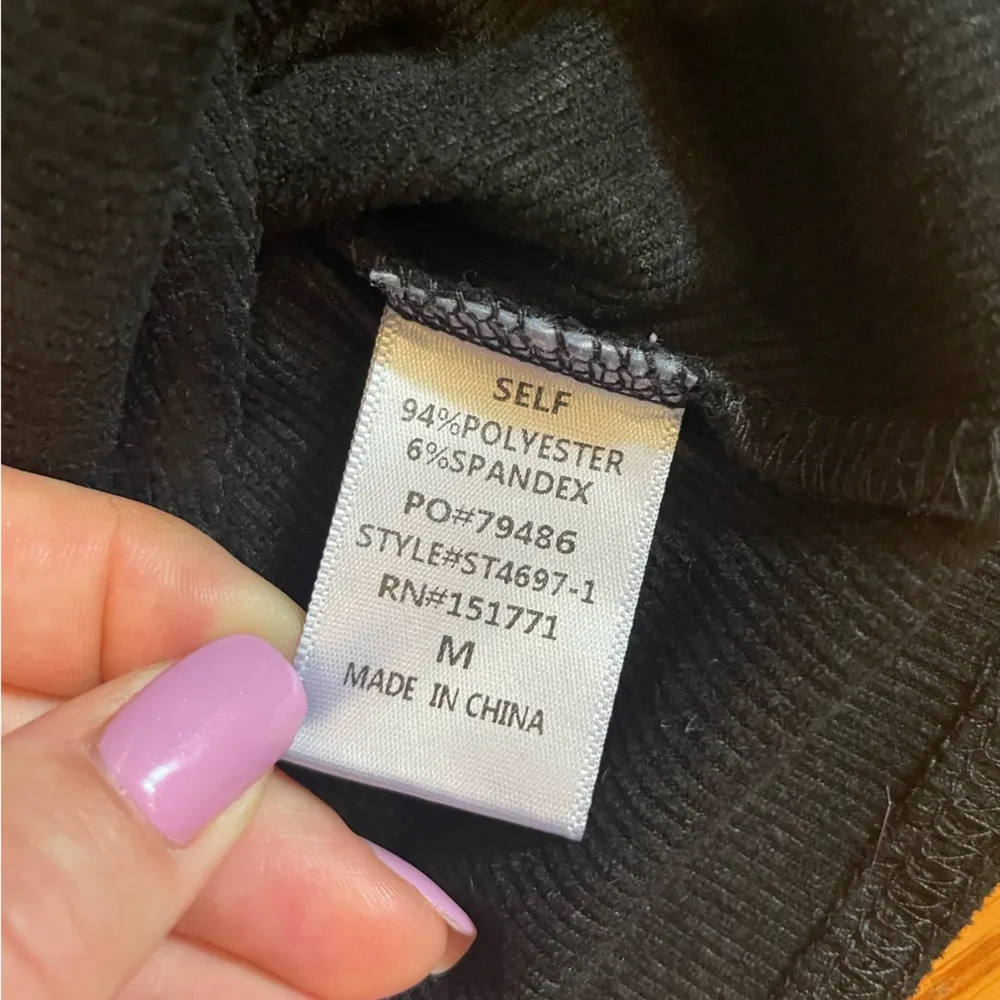 Le Lis Black Ribbed Body Suit - Image 2