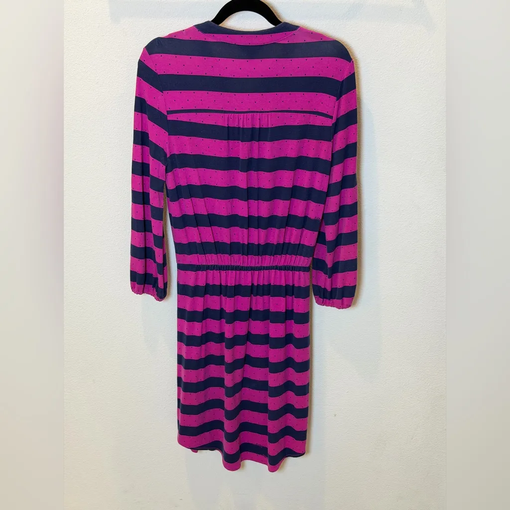 Lilly Pulitzer Beckett Dress 58232 – Mambo Pink & Navy Stripe – Size Small - Image 13