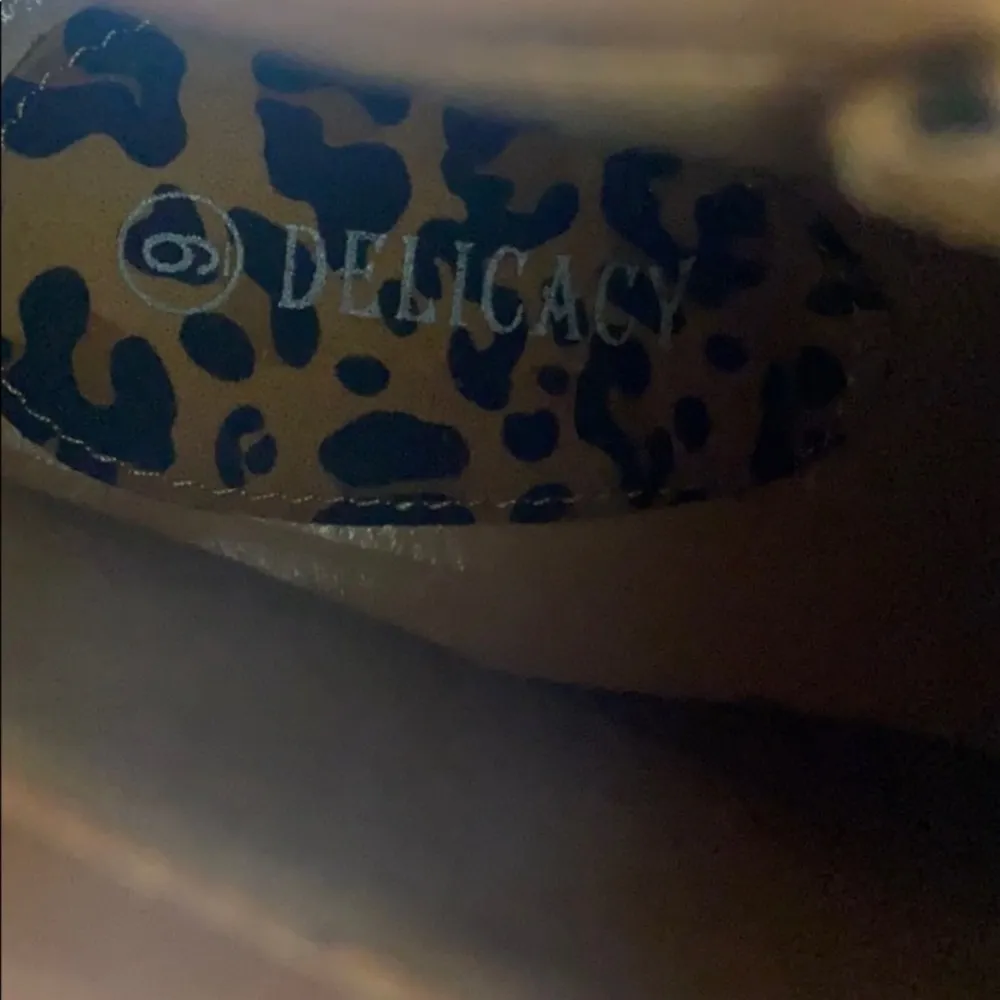 Delicacy cheetah super tall block lace up platform heels - Image 6