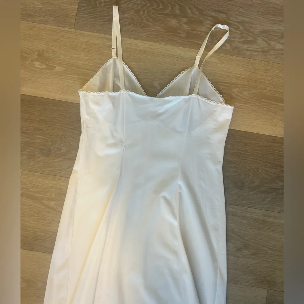 Vintage Vanity Fair White Maxi Slip Dress – Size 34 L/L (XS–S) - Image 9
