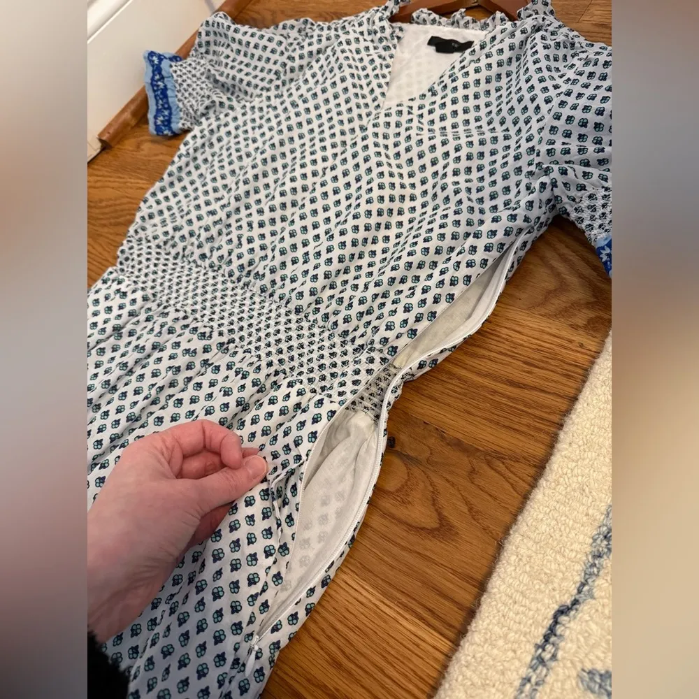 J.Crew Smocked ruffle dress in cotton voile size XS - Image 11