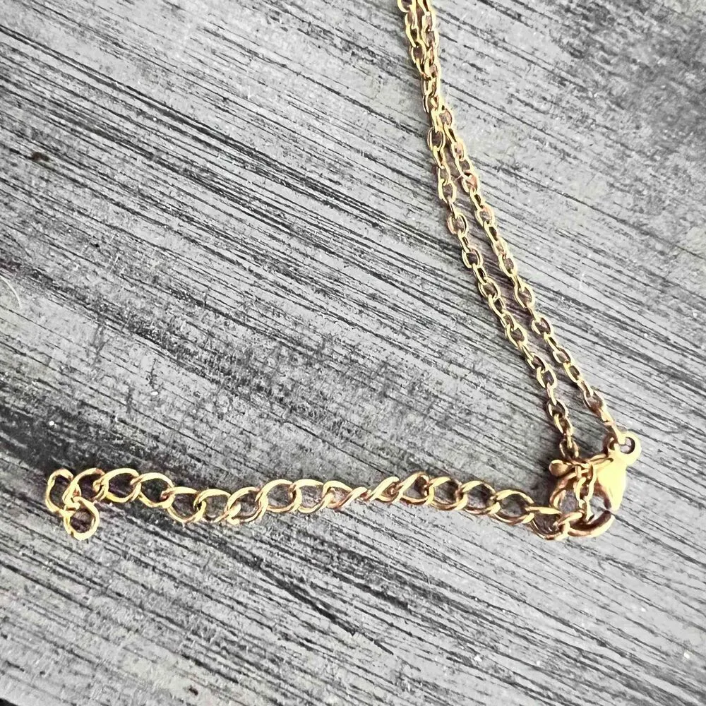 Gold plated Daisy Flower Pendant Necklace Boho stainless steel Jewelry - Image 8