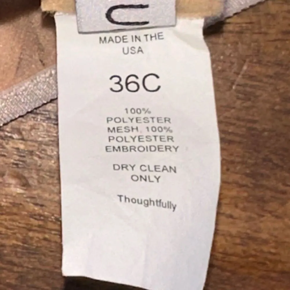 NWT Suzy Black Sadie Floral Appliqué Strapless Balconette Bra Pink Size undefined - Image 8