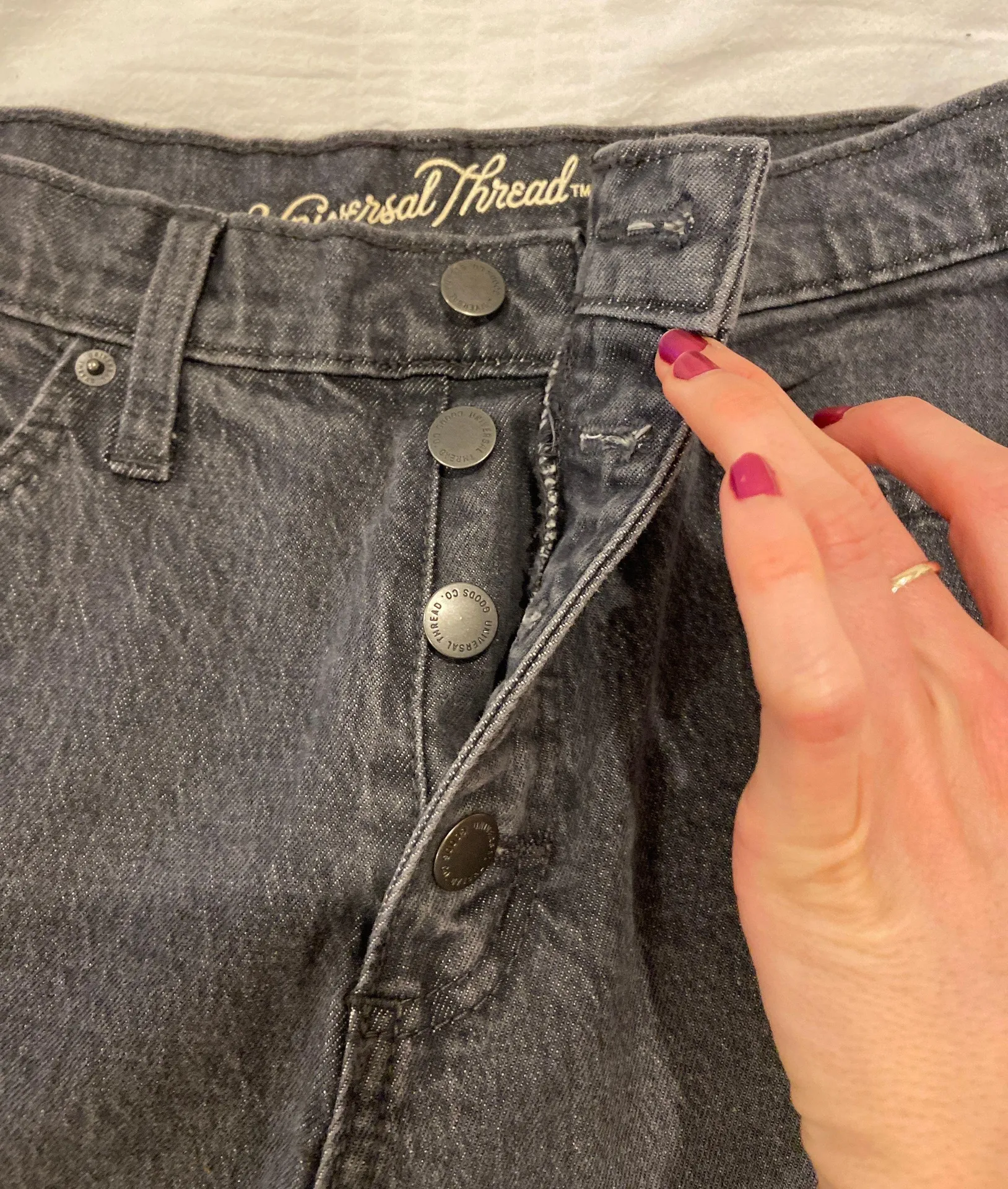 Wide-leg Gray Jeans - Image 3