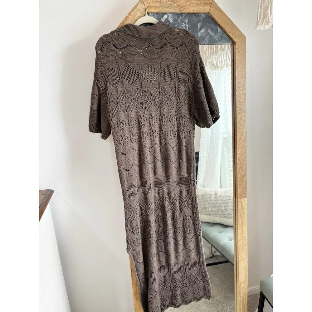 Free People Beach Islamadora Crochet Knit Maxi Dress - Image 7