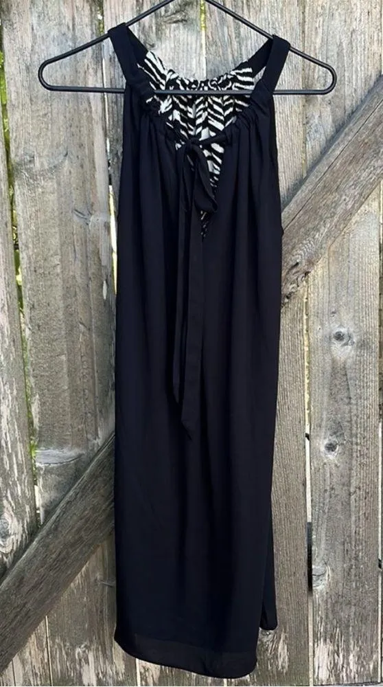 NWT White House Black Market Ultimate Reversible Geo/Solid Shift Dress - Image 8